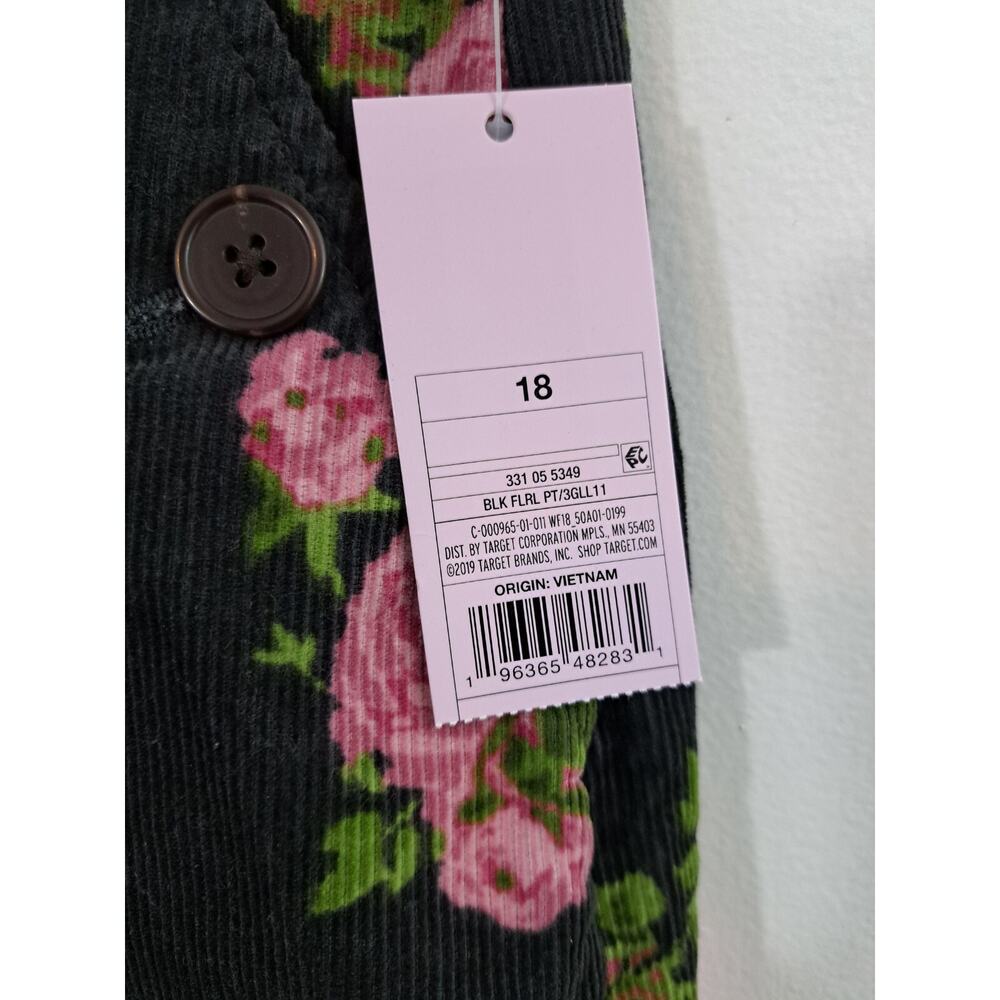 Wild Fable Gray Pink Rose Corduroy Mini Skirt Women’s Size 18 NWT - Picture 3 of 9